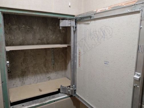 Люк под плитку Нажимной Секрет-Лайт 2 створки 870*500 Люк под плитку Нажимной Секрет-Лайт 2 створки 870*500