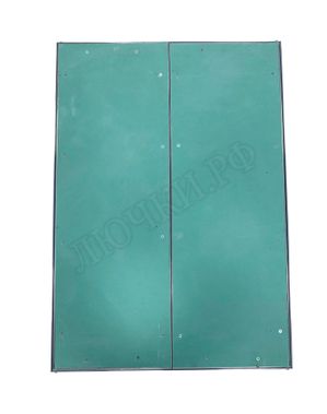 Люк под покраску Хаммер Гиппократ для установки в стену, 2 створки, съёмная перегородка 950*1200 Люк под покраску Хаммер Гиппократ для установки в стену, 2 створки, съёмная перегородка 950*1200