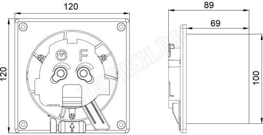 Вытяжной вентилятор airRoxy S Вытяжной вентилятор airRoxy S