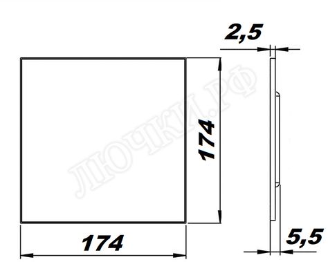 Вытяжной вентилятор airRoxy PS, чёрный глянец, 01-162 Вытяжной вентилятор airRoxy PS, чёрный глянец, 01-162