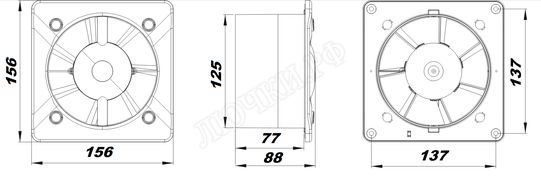 Вытяжной вентилятор Awenta System+, Silent, 125, KWS125W Вытяжной вентилятор Awenta System+, Silent, 125, KWS125W